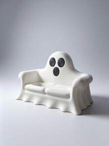 Cute Halloween Pumpkin & Ghost Mini Sofa Set, Spooky Resin Desktop Decor & Figurines, Halloween Home Decoration Gift - Multicolor - View 9