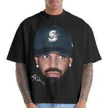 Camiseta Vintage de Drake |   Camiseta Gráfica de Rap Merch |   Para Todos Los Perros |   Impresión Gráfica de Hip Hop Rara - Negro - Ver 2