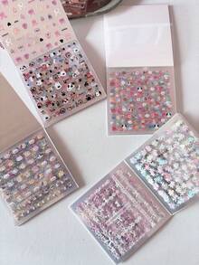 24pcs PET Film Cutting Stickers Mini Icons For Books Decor Materials Journal DIY Collages - B - View 5