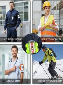 Multi-Color Arm ID Card Holder, Made Of Wear-Resistant PVC With Transparent Window And Adjustable Elastic Strap, Clear Visibility For Quick ID Verification. Colorful Contrasting Border Options, Secure Buckle Design To Prevent Dropping, Flexible Material Waterproof And Dustproof, Can Stably Hold Work ID, Access Card, Event Identity Card. Suitable For Factory Employee Duty, Outdoor Team Building - Multicolor - View 7