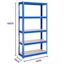 Vandise Heavy Duty 5 Tier Boltless Metal Shelving Unit 875KG Load, Adjustable Garage Storage Rack For Workshop Warehouse, Can Be Split Into 2 Smaller Shelf Units - View 13