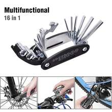 2pcs/Set 16-In-1 Multifunctional Bicycle Repair Tool Kit, Portable Wrench Screwdriver For Mountain Bike, Motorcycle Maintenance - Black - View 1