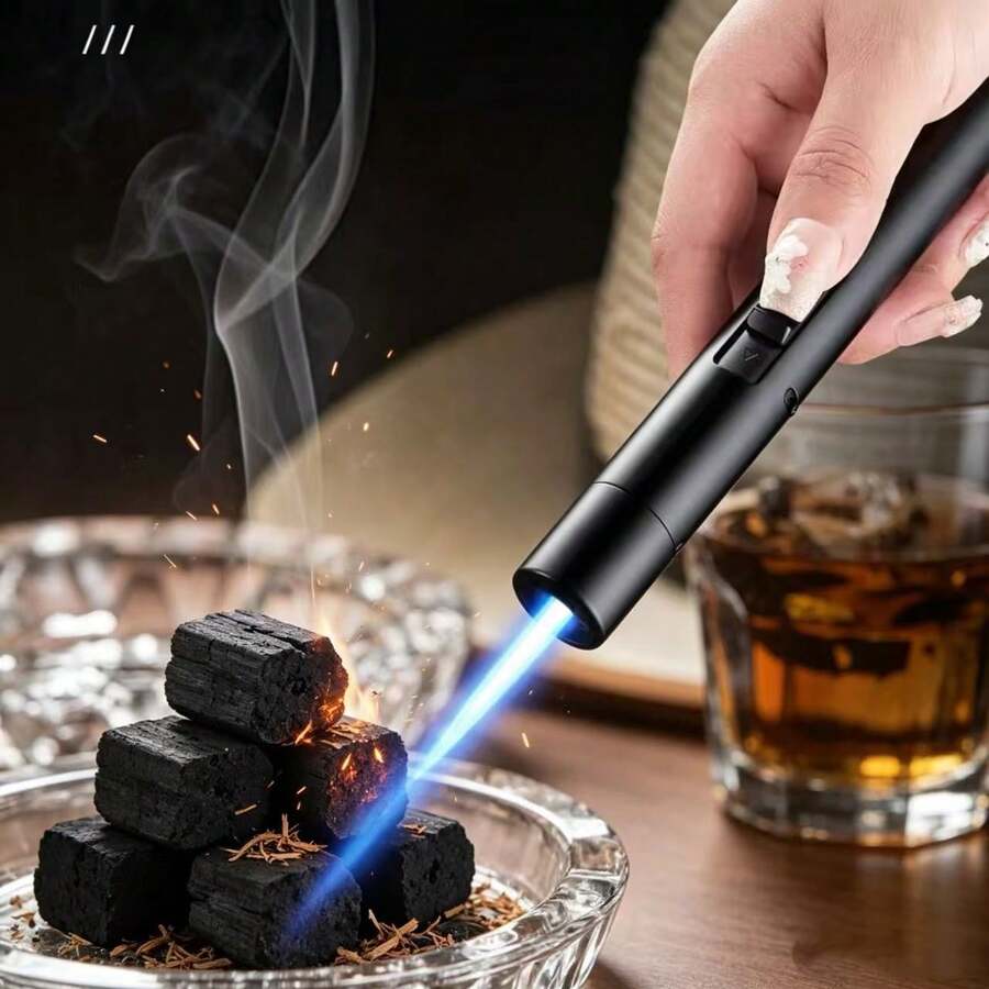 Encendedor de antorcha a Prueba de Viento, Encendedor de butano Recargable, Encendedor de butano - OJOS-9103 - Ver 1