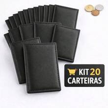 KIT Carteira Masculina Slim, ja vai com saquinho - 5/10/20 UN - 20 carteiras - Visão 10