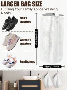 Shoe Washing Bag For Washing Machine And Dryer - Reusable Sneaker And Tennis Shoe Cleaning Bag, 360° Deep Cleaning, With Self-Locking Zipper, Fits All Shoe Sizes - White - Multiple Styles - View 6