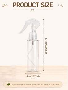 3pcs Spray Bottle Set/Color Optional, 100ml Small Transparent Empty Spray Bottle, Travel Size Liquid Sprayer Suitable For Cosmetics, Cleaning And Personal Care (Style Random) - Multicolor - View 7