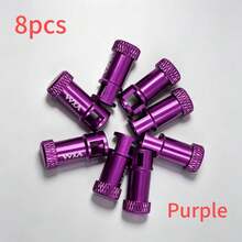 VXM 2/4/8/10/ Pcs Aluminum Alloy Presta Valve Caps, Bicycle Tubeless Tire Valve Caps, Anti-Oxidation Bicycle Valve Dust Caps - Multicolor - View 13