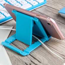 5pcs Solid Color Minimalist Desktop Folding Phone Stand, Mini Portable Multi-Angle Support, Creative Phone Holder, Multiple Colors Available, Holiday Birthday Gift, Desktop Phone Stand - Multicolor - View 1