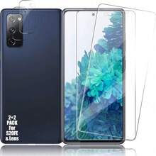2+2件組 相容 Galaxy A57/A56/A37/A55/A35/A36/A26 高品質鋼化玻璃螢幕保護貼 + 鏡頭保護貼 防刮 無氣泡 - 無色 - 查看 28