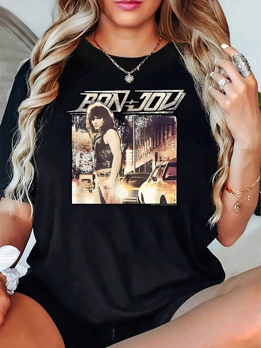 Women T-Shirts - 黑色 - 查看 1