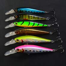 1/3/5pcs Floating Surface Minnow Lure, Bionic Bait For Freshwater And Saltwater Long Cast Fishing - Multicolor - View 4