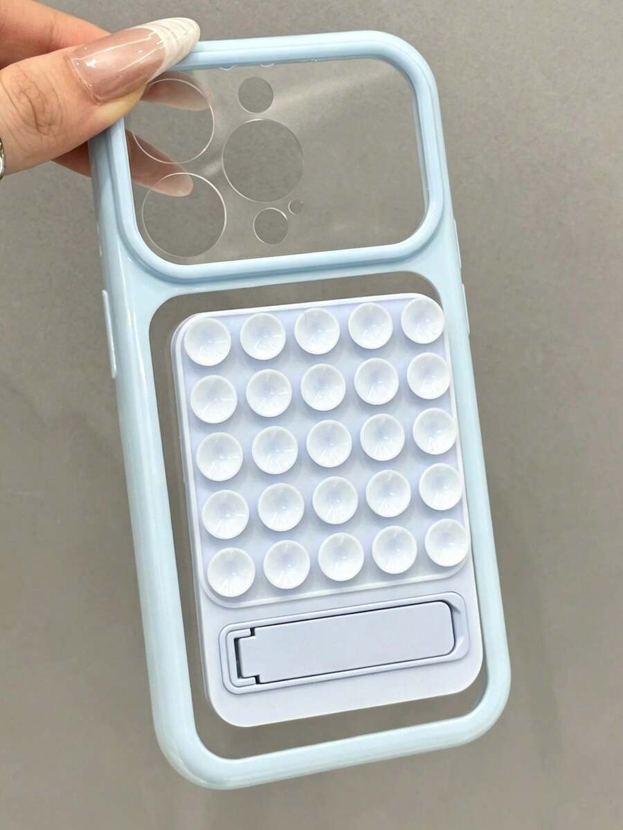 時尚拼色吸盤手機殼,透明壓克力硬 PC 防震背蓋,適用於 iPhone 17 Pro Max 17 Pro 17 17 Air 16 Pro Max 16 Pro 16 15 Pro Max 15 Pro 15 14 Pro Max 14 Pro 14 14 Plus 13 Pro Max 13 Pro 13 12 Pro Max 12 Pro 12 11 - 藍 - 查看 1