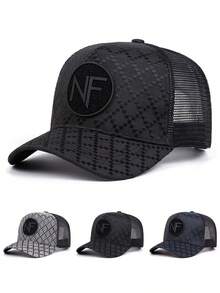 2026 New Minimalist Fashion Baseball Cap NF Logo Embroidered Hip Hop Hat Skateboard Hat Daily Commute Decorative Sun Hat Unisex Mesh Cap - NF Grid - View 6
