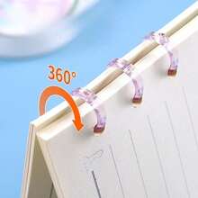 10/30/50pcs 3-Hole Plastic Loose Leaf Binder Rings, Reusable Portable Loose Leaf Rings, Suitable For Loose Leaf Notebooks, Office, School, Graduation Stationery - Sets - View 2