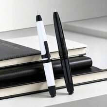 (MAJOHN) Retractable Fountain Pen, Twist-Action Capless Design With Resin Barrel, Smooth Writing Ink Pen For Office & School Students - Multicolor - View 6