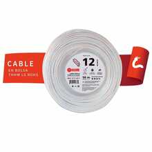 IUSA GROUP Cable de Cobre Calibre 12 AWG Blanco THHW-LS 50 m 600V para Instalación Eléctrica Residencial e Industrial en Conduit, IUSA - Blanco - Ver 5