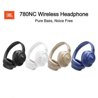 JBL TUNE 780NC Wireless Headphones, Pure Bass And Immersive Spatial Audio, Adaptive Noise Cancelling, Up To 76 Hours Battery Life, Lightweight And Foldable, Comfortable Wear, Easily Fits In Bag