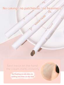 GOGO TALES Light Soft Focus Contour Pen, Side Contour, Nose Shadow & Cupid's Bow, 3D Sculpting /Three-Dimensional Shaping, Natural Long-Lasting Wear, Single-Shade Matte Contour Stick, Beginner-Friendly GOGOTALES - G01# Ash Brown - View 7