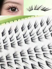 180 Clusters Large Capacity False Eyelashes, Eternal Love Lashes, Comfortable Natural Look, Daily & Holiday Wear, Self-Adhesive, Beginner-Friendly, Atmospheric - C - View 5