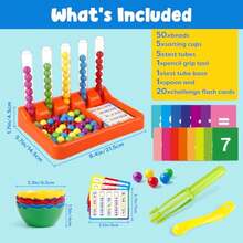 Aizweb - Juguetes de recuento y clasificación de color para niños pequeños, pinzas de clasificación de color, actividades de aprendizaje de jardín de infancia preescolar Montessori, manipuladores - como en la imagen - Ver 7