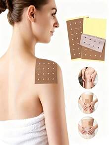 10/50/100pcs Natural Patches, Tiger Skin Heat Patches, Traditional Chinese Medicine Heat Patches, Long-Lasting And Effective, Suitable For Back, Knees, Neck, Shoulders, Muscles And Other Areas - Two-piece set - View 1