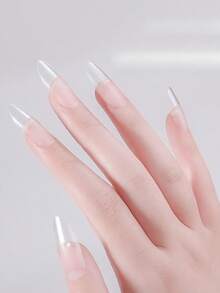 240/504Pcs Matte Long Almond False Nails, Full Cover Oval Press On Nails, Reusable Salon Nail Tips Wholesale - Multicolor - View 4