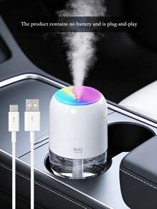 Humidificador de coche de 200ml, niebla ultrasónica silenciosa, 3 colores 6 aromas, luz ambiental LED, alimentado por USB (enchufable), apagado automático, adecuado para coche, oficina, dormitorio, hotel, múltiples juegos disponibles, regalo perfecto - A - Ver 10