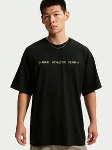 Nike Kaos Rajut Lengan Pendek Tanpa Kerah Pria AS M NK TEE OS NAC TIM6140-010 - Hitam - View 1