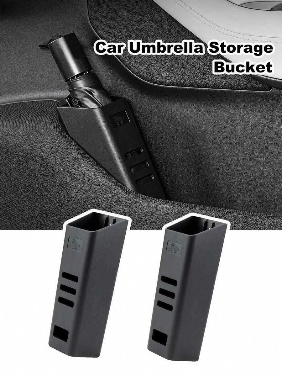 Car Umbrella Bucket Universal Waterproof Leakproof | Vehicle Interior Umbrella Storage For Automotive Sedan SUV RV Trunk - A - View 1