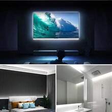 1 st LED-ljuslist, USB-driven, 5V spänning, 501 strömbrytarkontroll, självhäftande baksida för enkel installation, anpassningsbar längd och flexibel vikning, lämplig för sovrum, vardagsrum, TV-bakgrundsbelysning, sminkspegelbelysning och mer, högtidspresent - Multifärgad - Visa 8