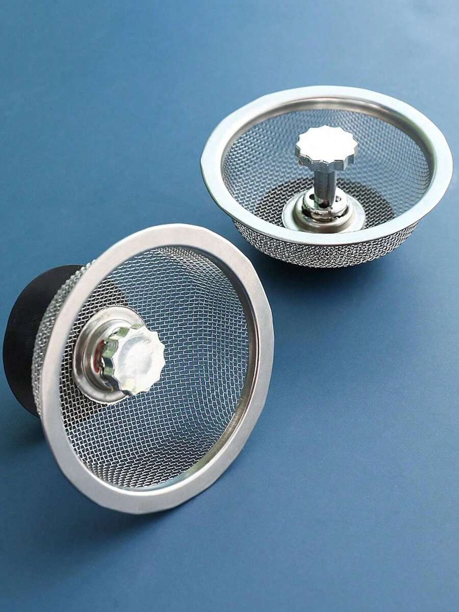 Giỏ lọc bồn rửa bát bằng thép không gỉ cao cấp - Giỏ lọc lưới thoát nước giúp xử lý rác hiệu quả, dễ vệ sinh và chống ăn mòn - Hoàn hảo cho sử dụng tại nhà và thương mại - bạc - Xem 1