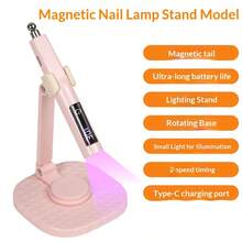 New Portable Mini Magnetic Handheld Nail Lamp Set, Professional Nail Salon Fast Drying, New Nail Straight Lamp UV Curing Light Fast Drying 2-Gear Timer Nail Baking Lamp Home Portable Handheld Nail Lamp - Multicolor - View 16