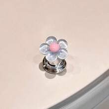 Car Interior Fresh Flower Start Button Decoration - A - View 7
