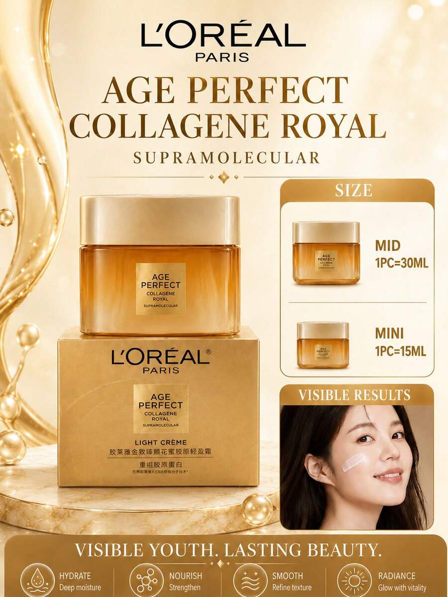 L’Oreal Paris L'Oréal Paris Revitalift Collagen Moisturizer 15/30ml, Hydrating, Effective Moisture Control, Suitable For Dry To Combination Skin - 乳霜 - 查看 1