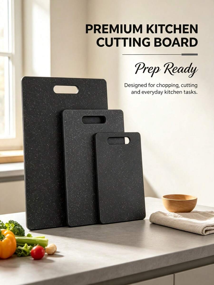 1/3pcs Plastic Cutting Board, Household Fruit And Vegetable Cutting Board, Separate Raw And Cooked Cutting Board, Kitchen Cutting Board, Kitchen Accessories, Suitable For Cutting Vegetables, Fruits And Raw Meat, Suitable For Halloween And Christmas