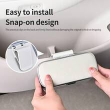 This Trash Can Is Made Of Microfiber Leather And ABS Material, Specifically Designed For Vehicles To Maintain Its Shape And Fit 99% Of Car Models. It Can Handle Both Dry And Wet Waste, Is Easy To Install, And Does Not Damage The Vehicle. - Car Trash Can - View 5