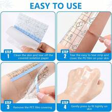 100pcs Invisible Lifting Slimming Leg Patches (10cm*10cm) - Plastic Material, Odorless, Waterproof, Comfortable Fit, Suitable For Daily Wear - Waterproof Odorless Leg Shaping Patches, Create A Slender Figure - Multicolor - View 8