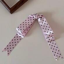 1/3pcs Polka Dot Print Double Layer Bow Ribbon Hair Clips, Women's Hair Accessories - Multicolor - View 10