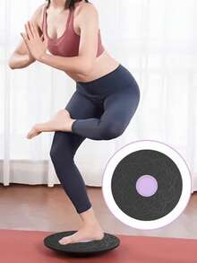 1pc Fitness Balance Board, Sensory Integration Rehabilitation Training Fitness Equipment, Yoga Board Seesaw - Multicolor - View 4