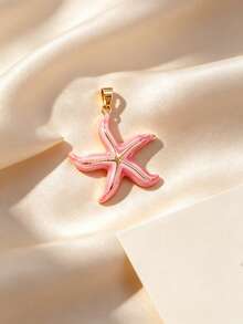 Multi-Style Korean Gentle Beach Style Stainless Steel Starfish DIY Pendant, Skin-Friendly And Sweat-Resistant, Multi-Color Gold-Edged Starfish, Detachable Multi-Layer Layering, Graduation Commemoration, Flower & Music Festival, Pool Leisure, Coastal Photography, Short Town Trip Accessory - Multicolor - View 6