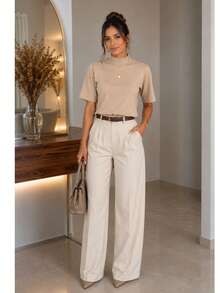 Women Blouses - Beige - View 4