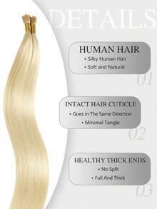 SUYYA 22inch 50g I Tips Hair Extensions Human Hair Easy To Maintain Itip Human Hair Extensions Black Itip Remy Extensions For Party - S613 - View 3