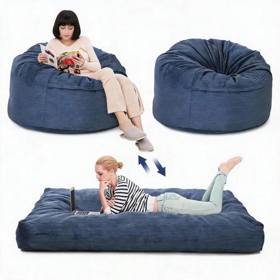 Kselythan Bean Bags - Navy Blue - View 1