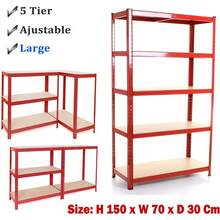 Vandise Heavy Duty 5 Tier Boltless Metal Shelving Unit 875KG Load, Adjustable Garage Storage Rack For Workshop Warehouse, Can Be Split Into 2 Smaller Shelf Units - View 10