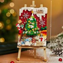 Seri Hadiah Natal, Set Mainan Balok Susun Anak-Anak, Alas Balok Susun Lembut, Balok Partikel Mikro, Bahan ABS. Termasuk: Santa Claus, Pohon Natal, dan Berbagai Elemen. Kemasan Kotak Hadiah, Lebih Cocok untuk Dihadiahkan. - MultiWarna - View 11