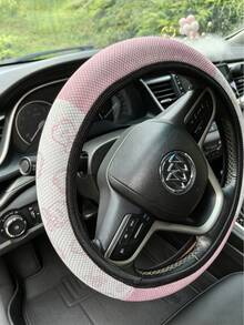 Cartoon Cute Car Steering Wheel Cover, Cat Ear 38cm Elastic Steering Wheel Grip Cover Without Inner Ring, Sweat-Absorbent Breathable, Anti-Slip Inner Ring, Durable Wear-Resistant, Shock-Absorbing Anti-Slip, Suitable For Multiple Car Models - Rabbit Style - View 15