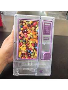 1pc Vintage Mini Candy Vending Machine - Battery-Free Retro Snack Dispenser, Perfect For Selling Chewing Gum, Gummy Candy, Chocolate And Mixed Snacks, Ideal Kitchen Countertop Accessory And Novelty Desktop Decor, No Battery Required, Manual Operation To Dispense Candy - Multicolor - View 14