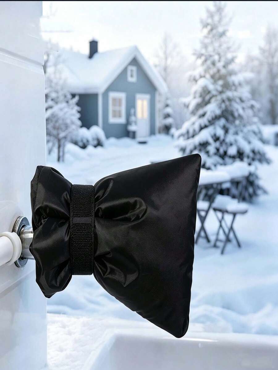 1pc Outdoor Faucet Insulation Cover, Outdoor Water Pipe Anti-Freeze Protection Bag, With Hook And Loop Strap Waterproof Cold-Resistant Fabric Faucet Protective Cover, Suitable For Yard, Backyard, Patio, Autumn/Winter Water Pipe Anti-Freeze, Faucet Protection Accessory