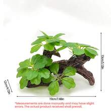1件魚缸漂流木裝飾，人造水生植物水族用品，樹脂魚缸裝飾模擬漂流木，鬥魚配件，魚缸裝飾，魚缸配件，適用於鬥魚、生態缸、爬行動物躲藏洞穴，萬聖節、聖誕節、感恩節魚缸裝飾禮物 - 歡樂水族 - 查看 13