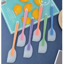 3 Pieces2 Pieces/1-Piece Multi-Functional Silicone Spatula Set, Transparent Color, Suitable For Scraping Butter, Whipping Cream, Baking Cakes, Spreading Jam, Heat-Resistant Cream Spatula, Baking Mixing Tool, Kitchen Utensils, Apartment Essentials - Multicolor - View 8